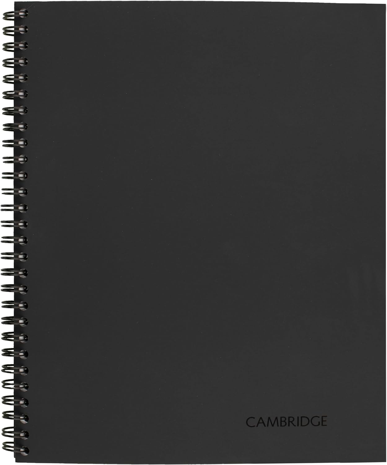 Cambridge Limited Business Notebook, Legal Ruled Paper, 8-1/4" x 11", 80 Sheets, Flexible Soft Touch Cover, Wirebound, Gray (06062)