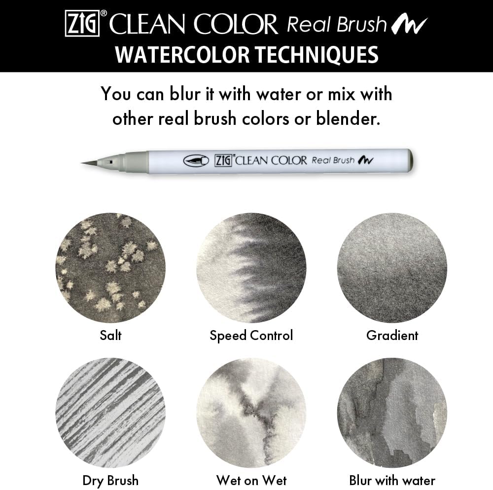 Kuretake Zig Inktober pen set, for Illustration, Manga Drawing, Lettering and Calligraphy, Professional Artist, Made in Japan (Special 24(6pcs.))