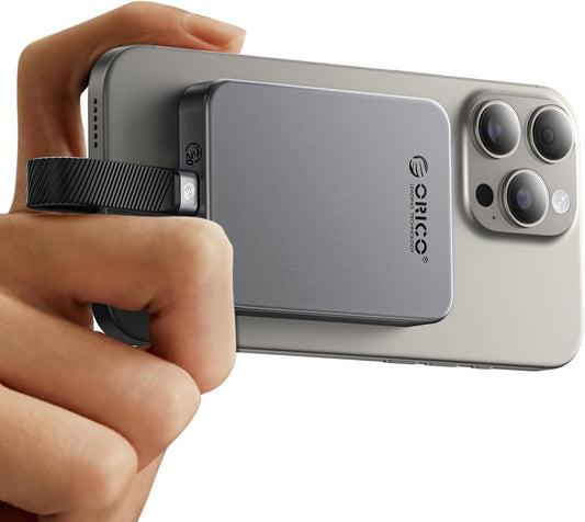 ORICO 1TB Magnetic Portable SSD, Aluminum Alloy, 4K 120 fps ProRes HDR Record and Store, Up to 2000MB/s, External Solid State Drive, Compatible with iPhone 16 Pro Max, Tablet, Computer - K20