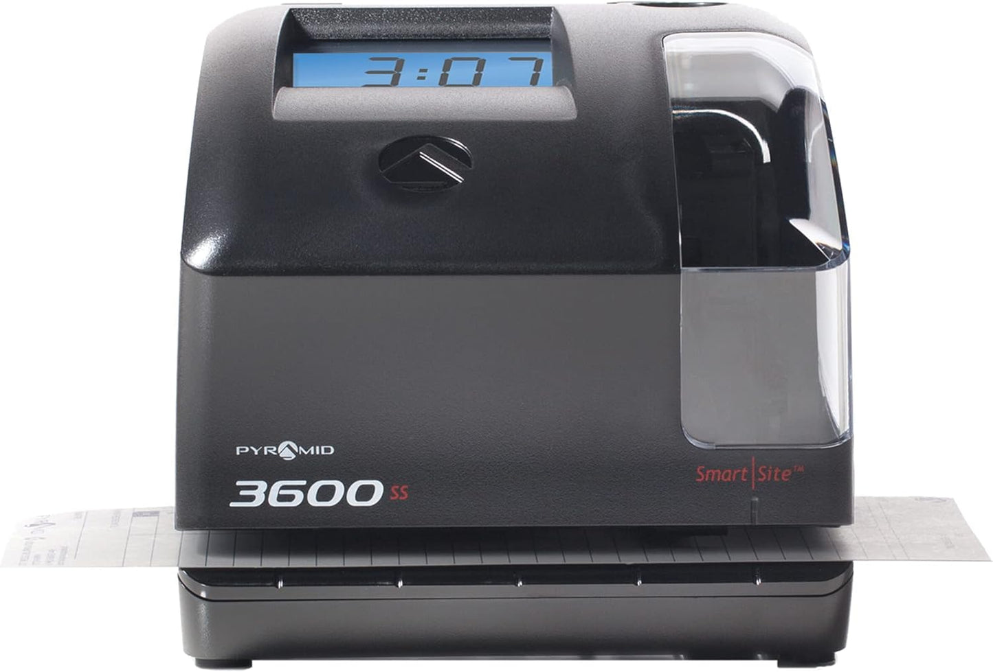 Pyramid Time Systems - 3600SSK1 Smart SiteTime Clock and Document Stamp with SmartSite LED Alignment and Tri-View Window - Includes 125 Time Cards, Time Card Rack, Ribbon, 2 Security Keys
