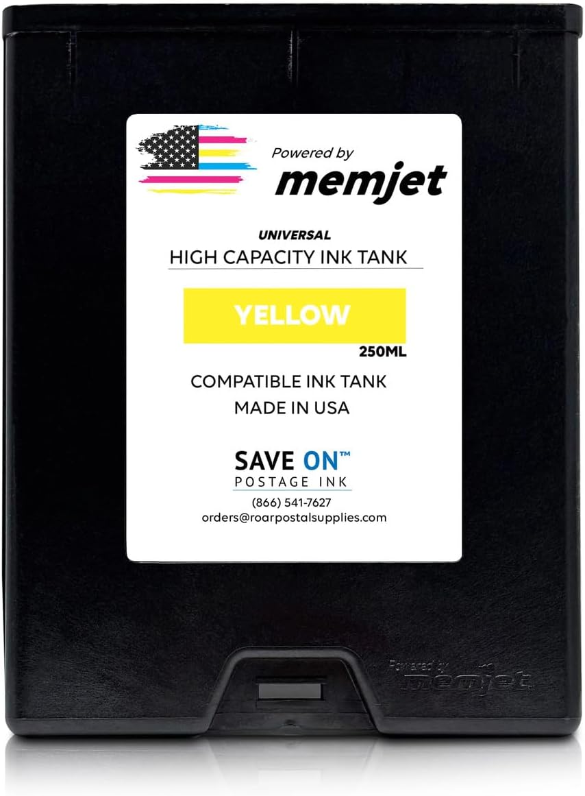 Save On Postage Ink, Memjet Ink Cartridge Compatible Astro 123-2415 | Memjet Ink Compatible HI-Cap Yellow Ink Tank for AstroJet M1 M2 S1 and M1DX