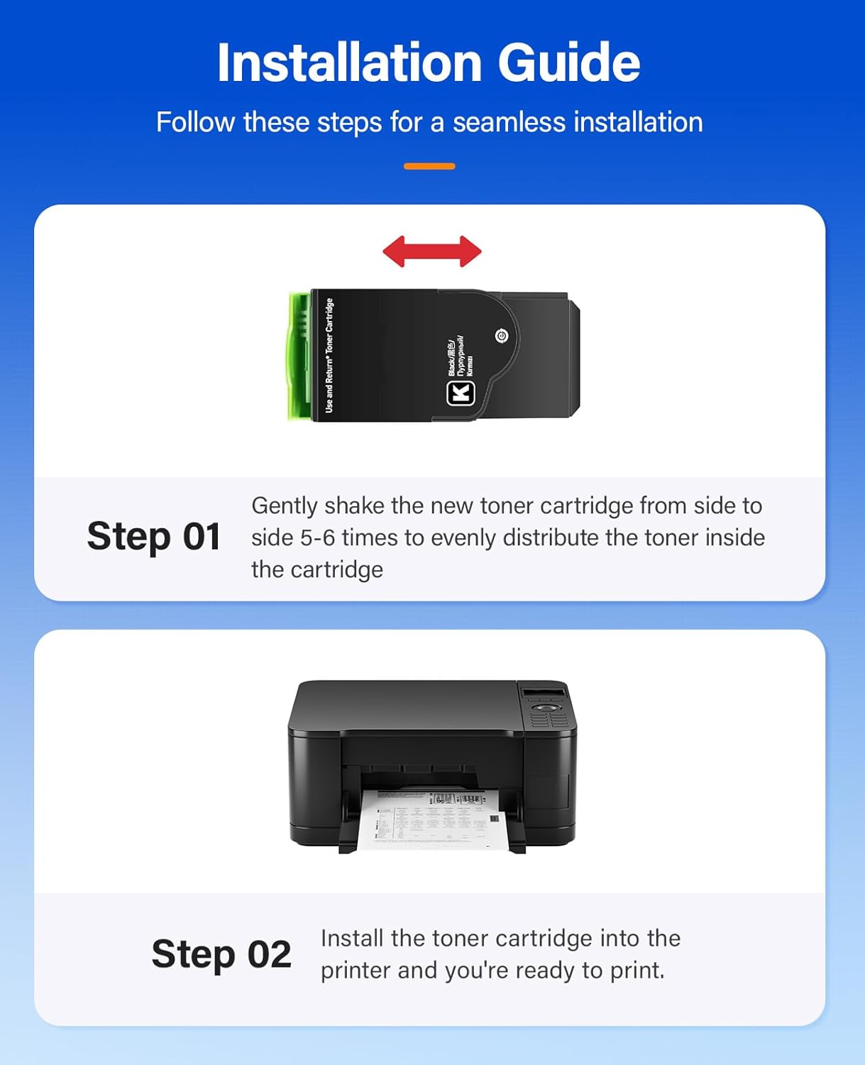 C310 C315 Toner Cartridge Set 4-Pack with chip High-Yield 006R04356 006R04357 006R04358 006R04359 Replacement for Xerox C310 C310DNI Versalink C315 C315DNI Color Printer Ink Black Cyan Magenta Yellow