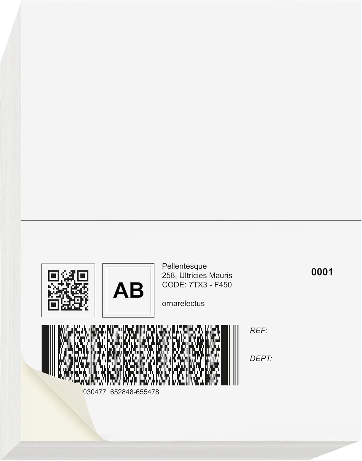 NextDayLabels – 8-1/2" x 5-1/2" Rectangular Sticker Labels for Printer - White Laser/Inkjet Printer Labels Return Address Labels Shipping Label Stickers (25 Sheets, 2 Per Sheet, 50 Labels)