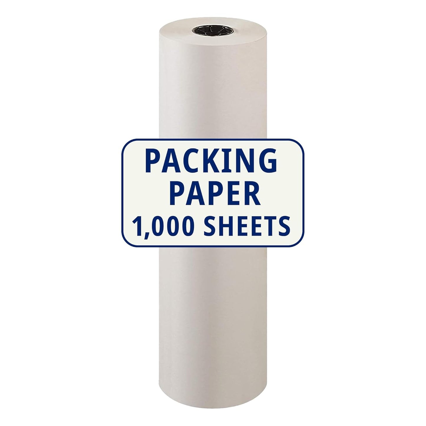 BOX USA Packing Paper Roll 1440'L x 30"W - 1,000 Sheets 17” Long Equivalent - Large White Newsprint for Shipping, Packaging, Storage and Moving Supplies
