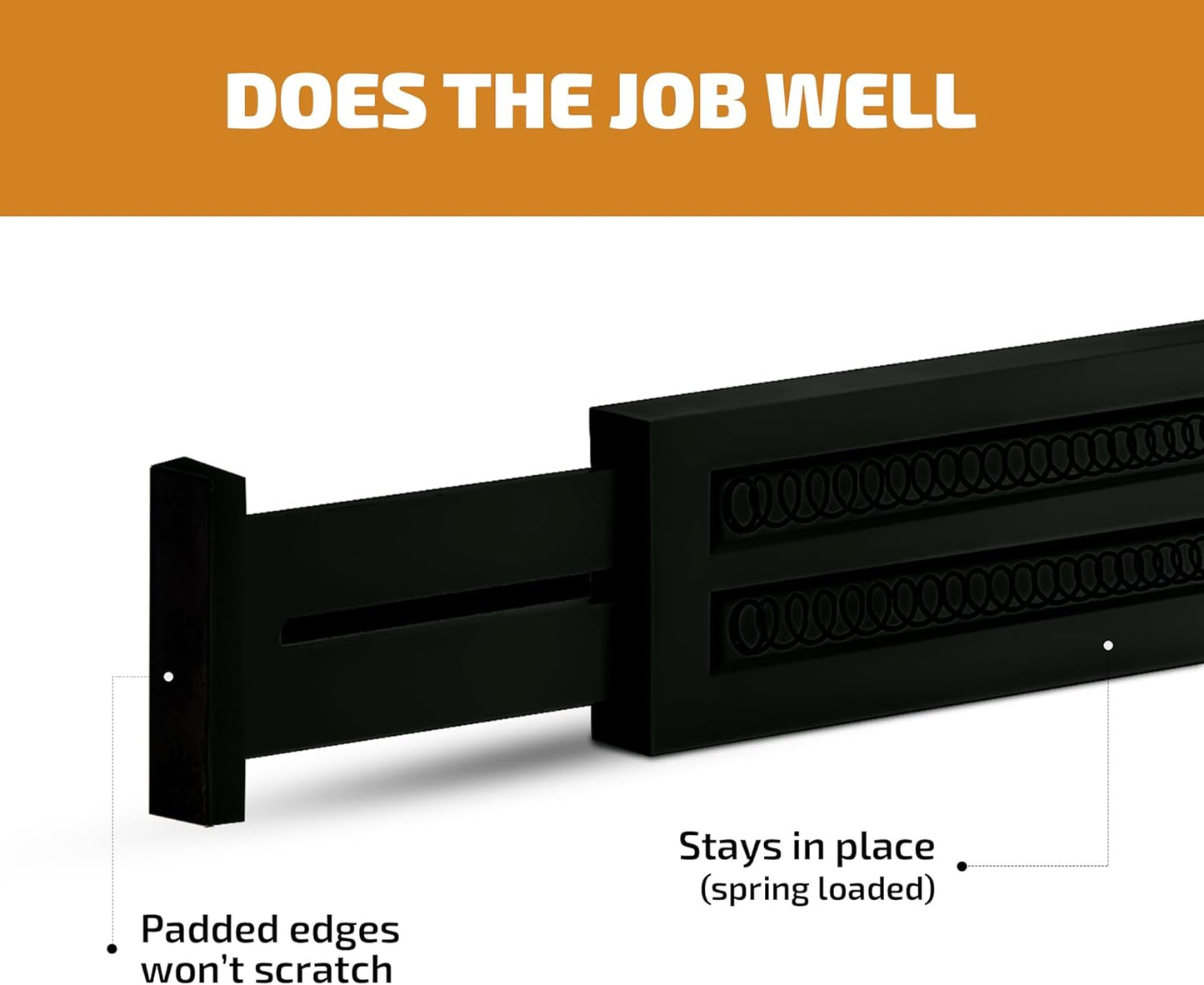 Bambüsi 4 Pack Drawer Divider - Bamboo 2.6" High, 12.5-17" Adjustable Drawer Organizers for Clothes, Expandable Dresser Separators in Bedroom/Bathroom/Kitchen/Office Organization and Storage (Black)