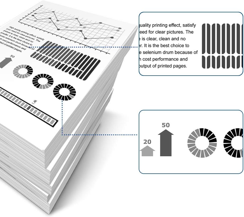 Dell 1250 Compatible Toner Cartridge Replacement for use in Dell 1250c Dell 1350cnw Dell 1355cn 1355cnw 1755nf 1755nfw c1760nw c1765nf c1765nfw Printer (KCMY, 4-Pack)
