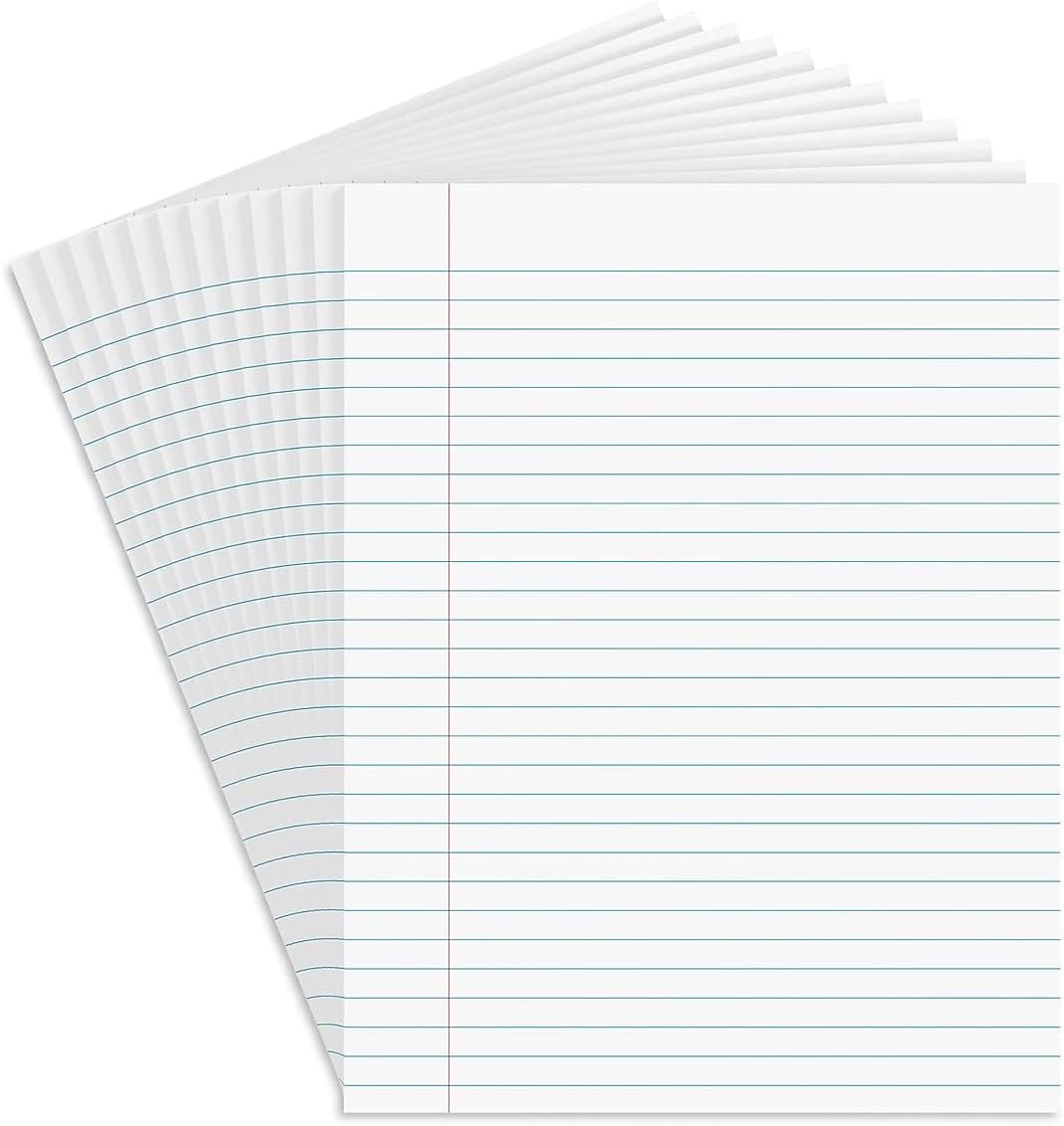 Staples 154120 Notepads 8.5-Inch X 11-Inch Wide White 50 Sh./Pad 12 Pads/Pk