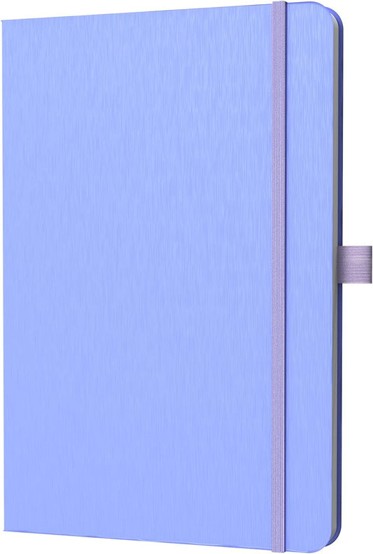 A5 Lined Journal Notebook, 7mm College Ruled Notepad, Journaling for Writing, Work, School, Travel and Note Taking, Hardcover 160 Pages (80 Sheets) 5.79 x 8.3 inches (Cornflower Blue)
