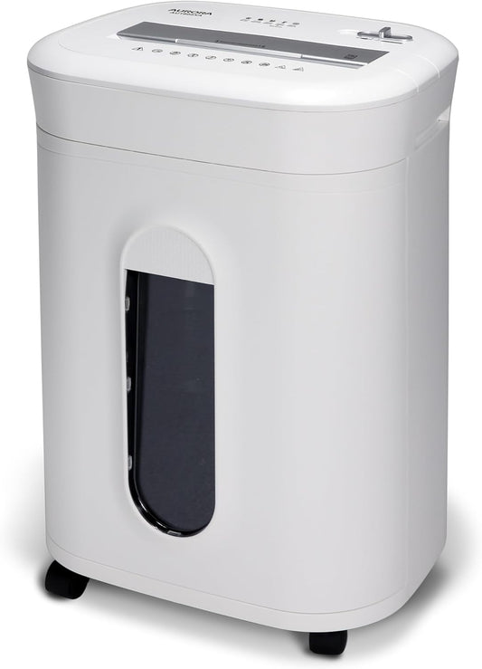 Aurora AU1802XA Anti-Jam 18-Sheet Crosscut Paper and CD/Credit Card Shredder/ 6-Gallon Pullout Basket / 60 Minutes Run Time