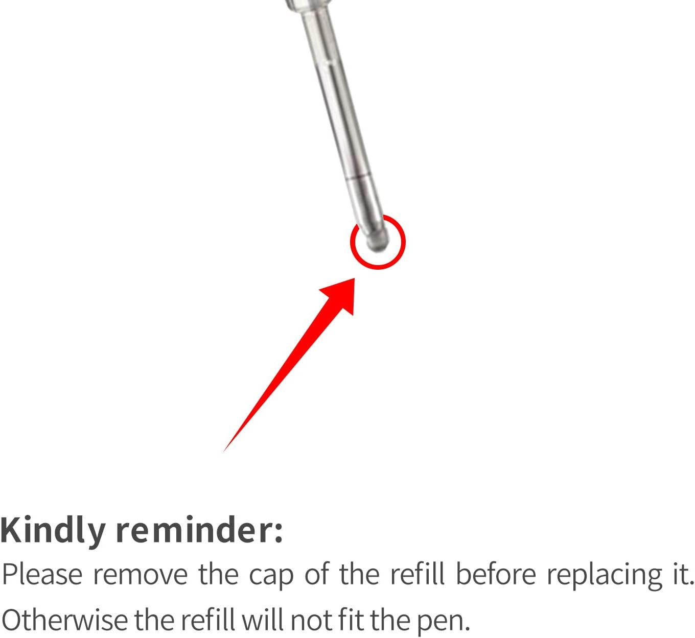 Black Ink Refills (10pcs), Replaceable Pens Refills, 1mm Medium Tip - Black