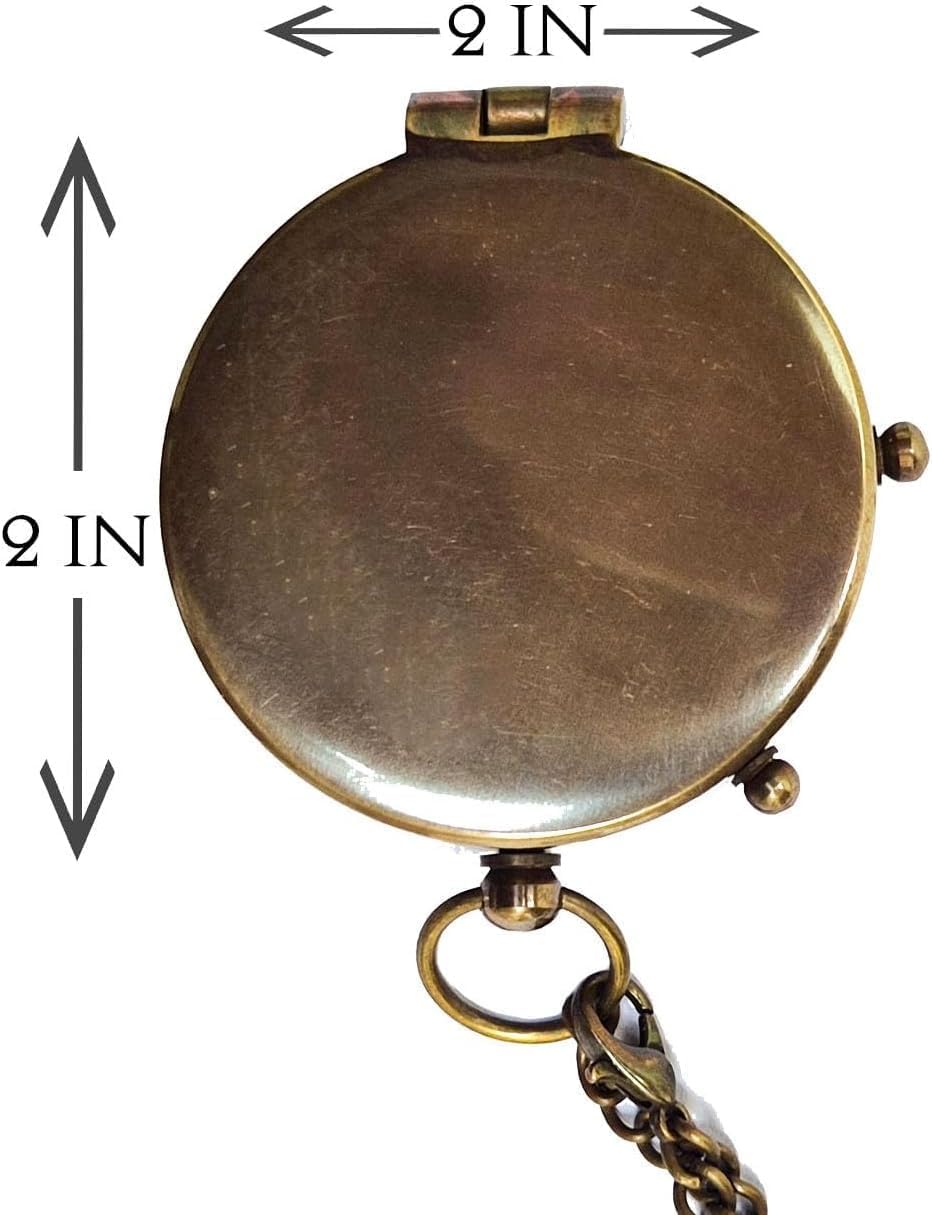 Personalized Engraved Compass Brass Metal Directional Compass with Leather Cover Gift for Husband, Personalized, Communion Gift, Gift for Him & Her, Luxury