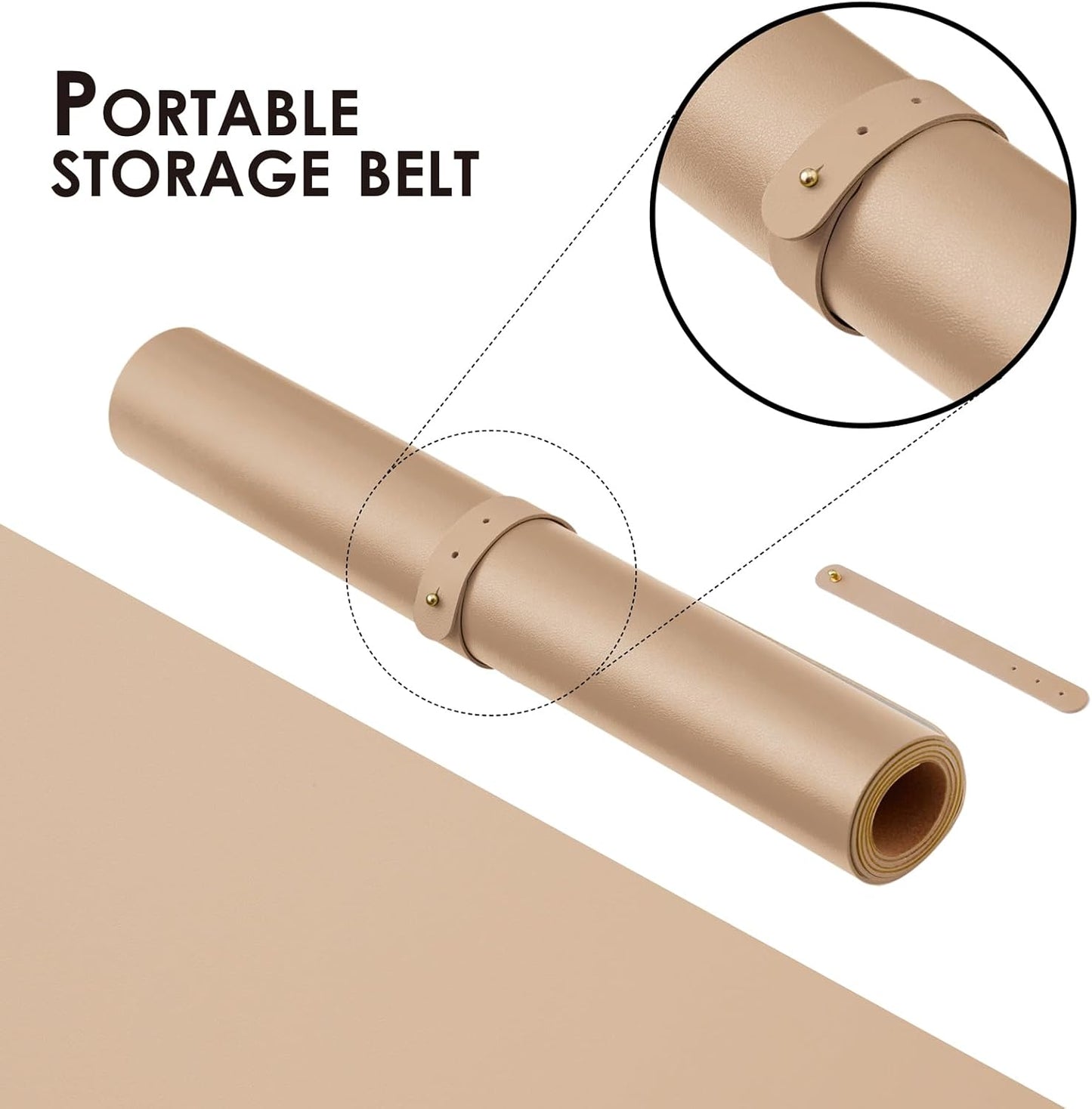 Cork Apricot Desk Mat - Dual-Sided Desk Pad for Office and Home - Desk Organization and Accessories - Ideal for Large Mouse Pad and Desk Mats on Top of Desks(36"x 17")