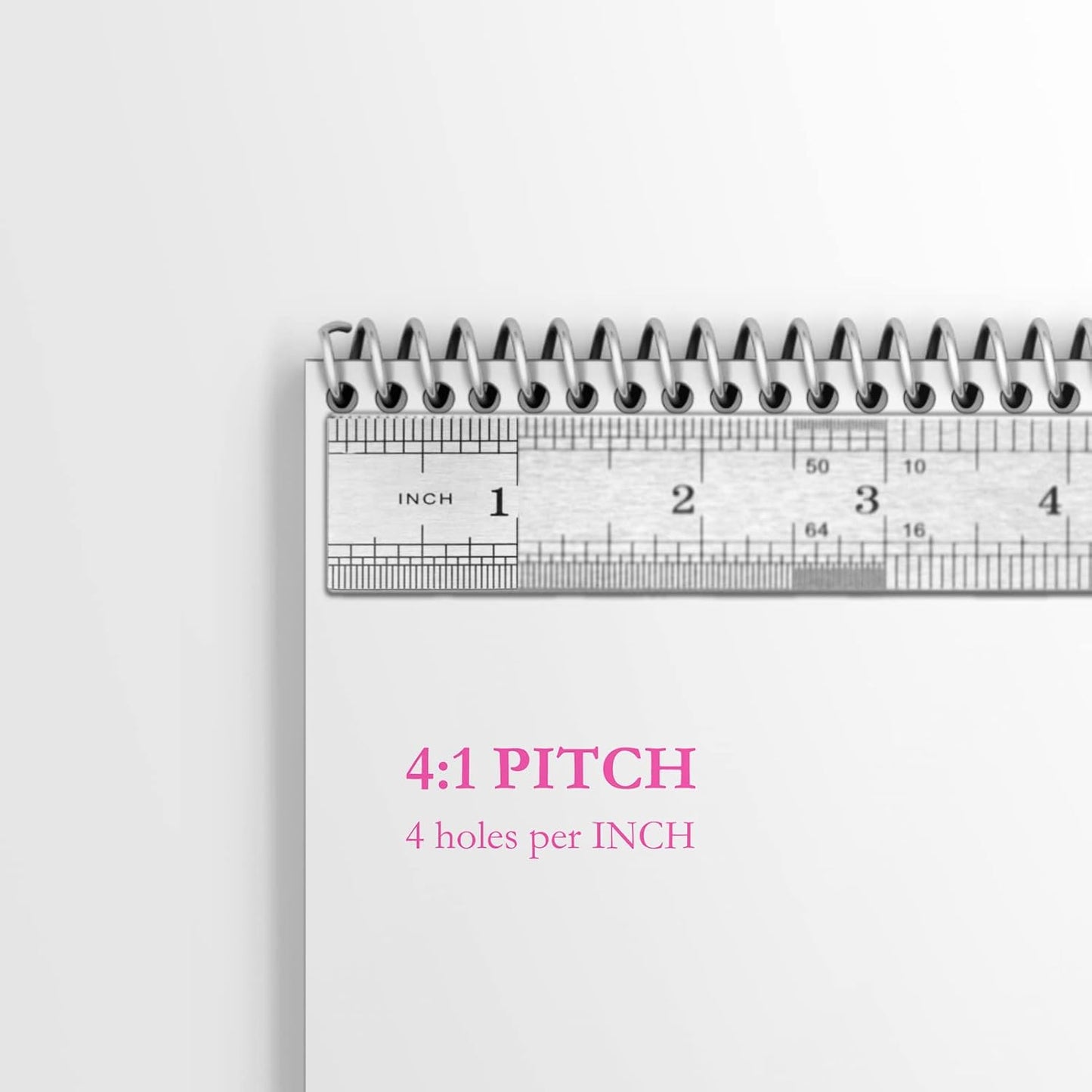 TOTiyea 100 Pack Plastic Spiral Binding Coils,6mm(1/4") Binding Spirals,30 Sheet Capacity,4:1 Pitch,Black