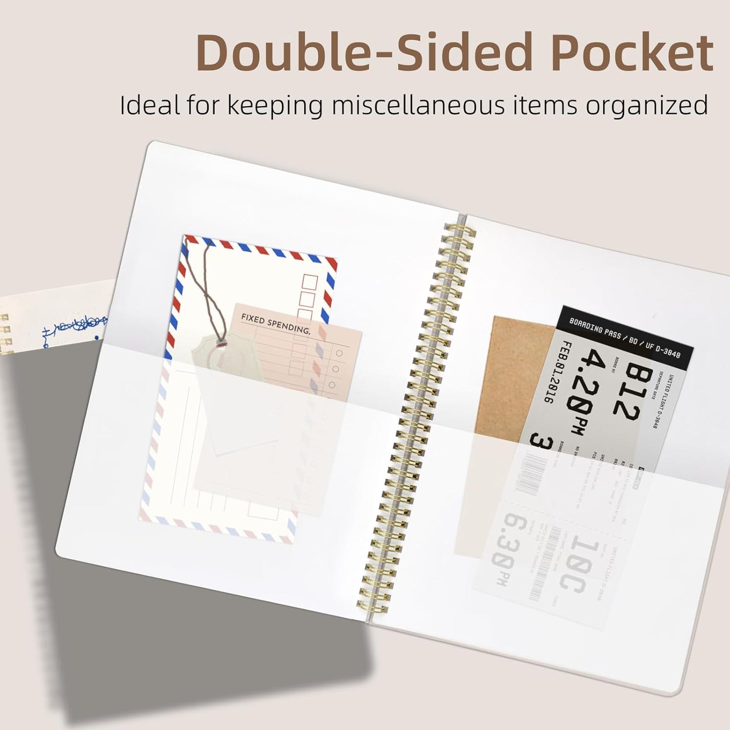 Cute Spiral Notebook journal A4 Aesthetic Pretty Design for Women Girls Kawaii with Pocket, 8.5 x 11 inch, Graph, Turtle