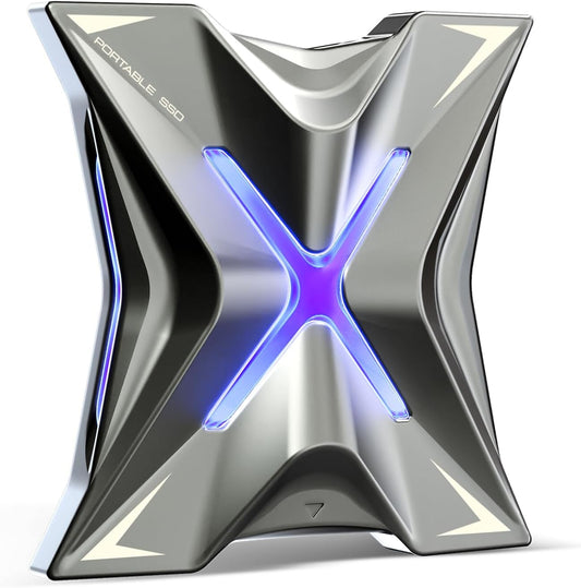 MOVE SPEED Magnetic 1TB Portable External SSD - 2000MB/s USB-C 3.2x2, PS5/PC/Smartphone Compatible Portable Drive, Compact Durable Storage for Gamers & Creators