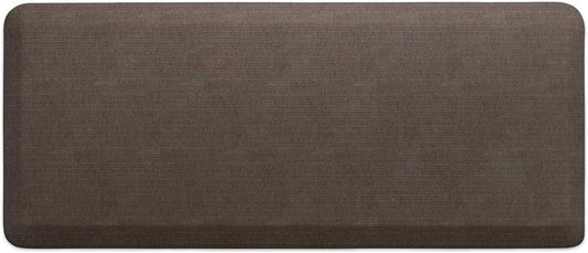GelPro Anti-Fatigue Designer Comfort Kitchen Floor Mat, 20" x48”, Grasscloth Pecan Stain Resistant Surface with 3/4” Thick Ergo-Foam Core for Health and Wellness