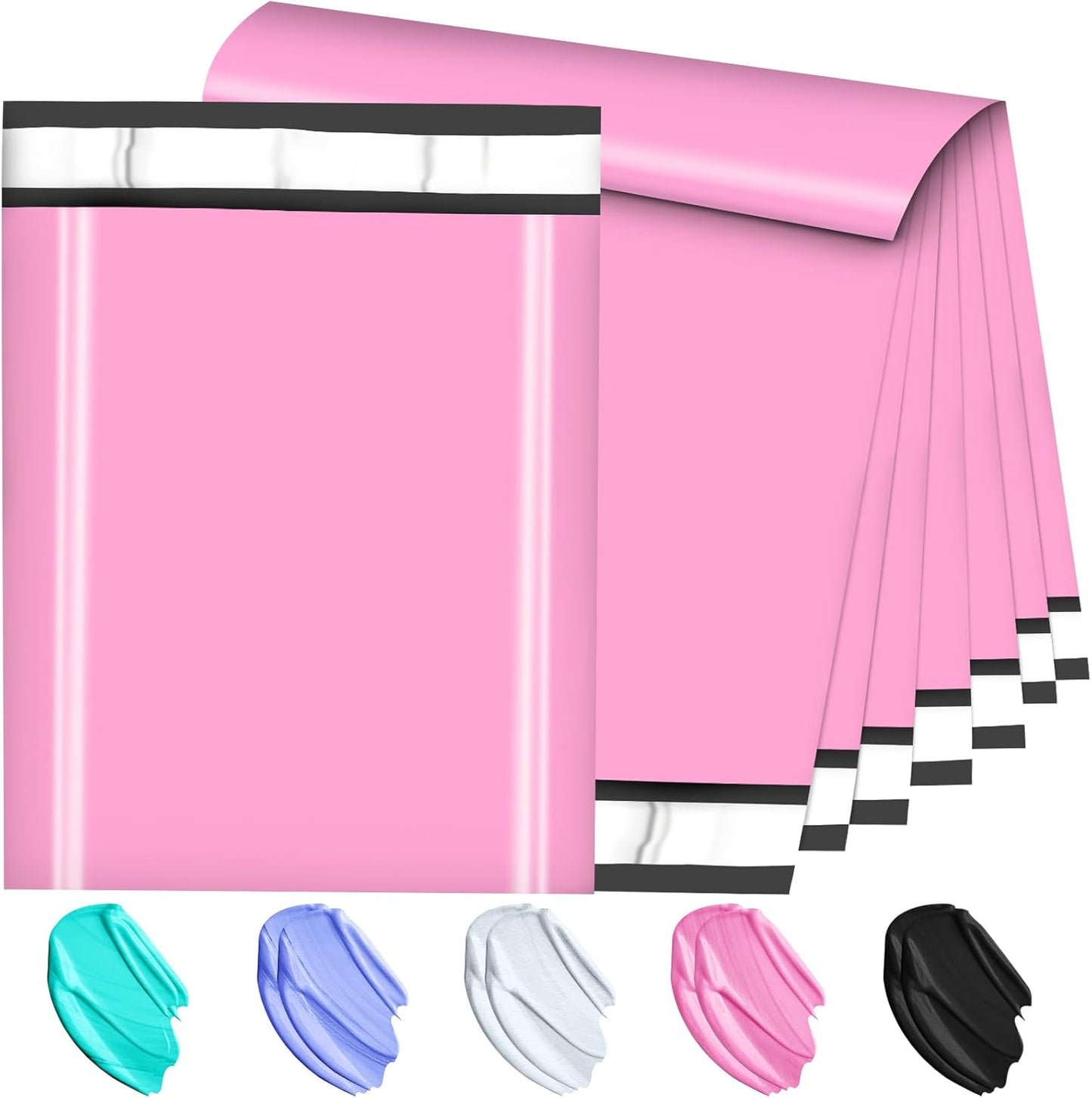 Large Poly Mailers 19x24 Inch 100 Pack, Shipping Bags for Clothing with Self-Sealing Tear-Resistant, Waterproof Poly Bags, Mailing Envelopes for Small Business (Pink)