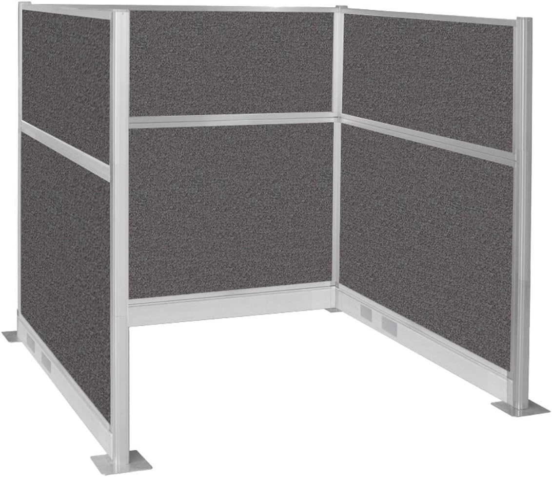 Versare Pre-Configured Hush Panel Electric Cubicle | Workstation Divider Walls | Cubicle Privacy Panels | Office Partition Walls