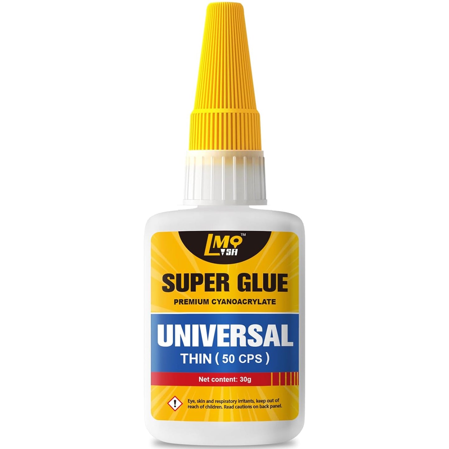 Super Glue Clear Liquid, Thin Strong CA Glue All Purpose for Plastic Ceramic Glass Metal Fletching Pottery Wood Shoes Rubber Crafts 3D Printed Parts, Instant Heavy Duty Cyanoacrylate Adhesives