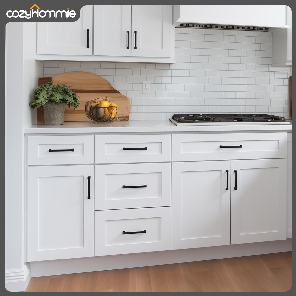 Shaker Style White RTA Base Cabinet with 3 Drawers by Solid Wood for Kitchen, Bathroom, Bedroom or Office Featuring, and Storage Separation(21" W x 24" Depth x 34-1/2" H)