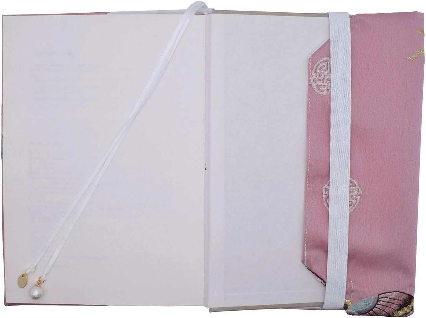 BLBMH 5.5x8.5 inch Book Covers for Paperbacks Adjustable Paperbacks Book Cover Soft Cloth Protector for Journal Bible- Embroidered Butterflies