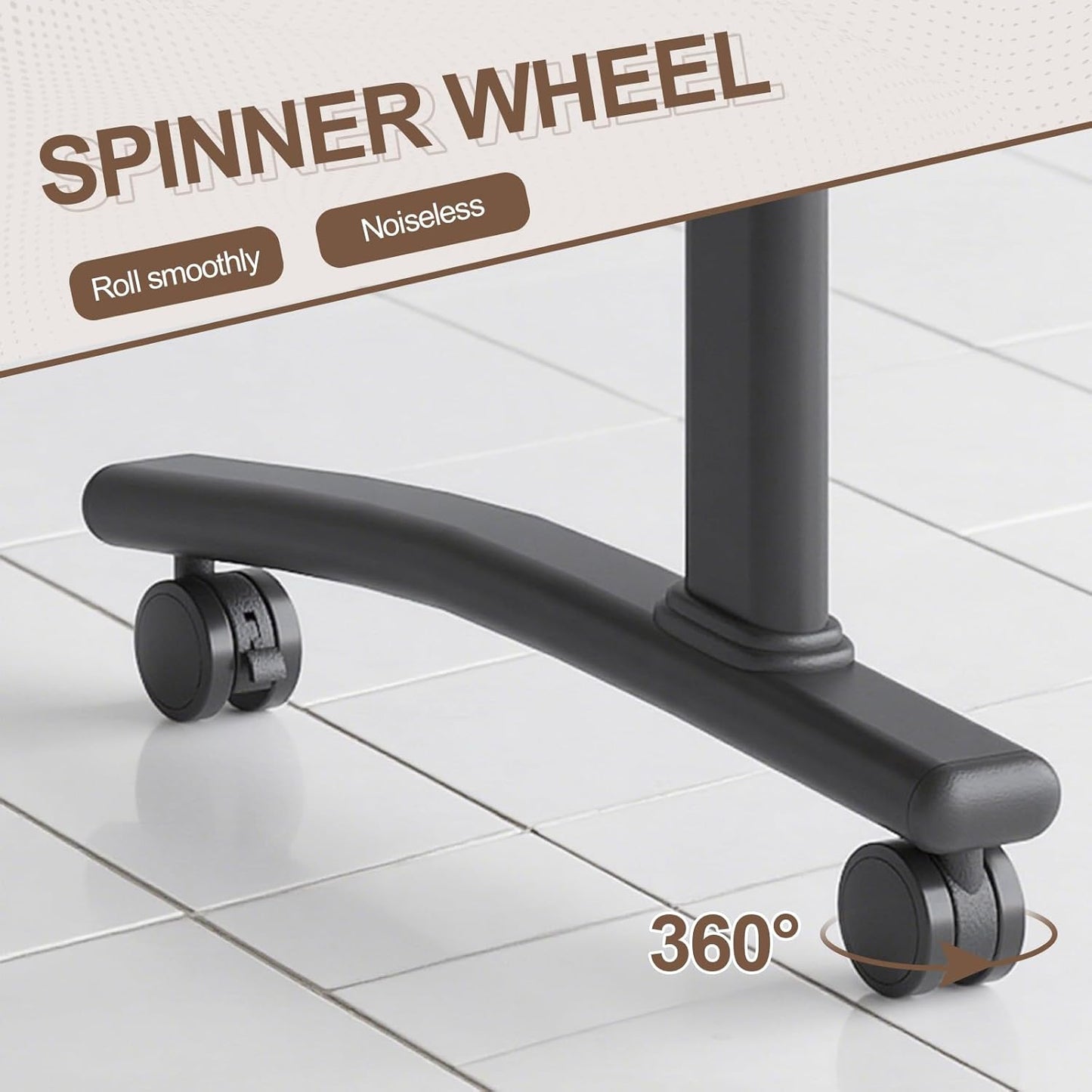 Folding Conference Room Table, Modern Conference Tables with Wheels, Large Rectangular Mobile Training Tables for Office Classroom, Foldable Modular Boardroom Seminar Table Walnut (4pack L63in)