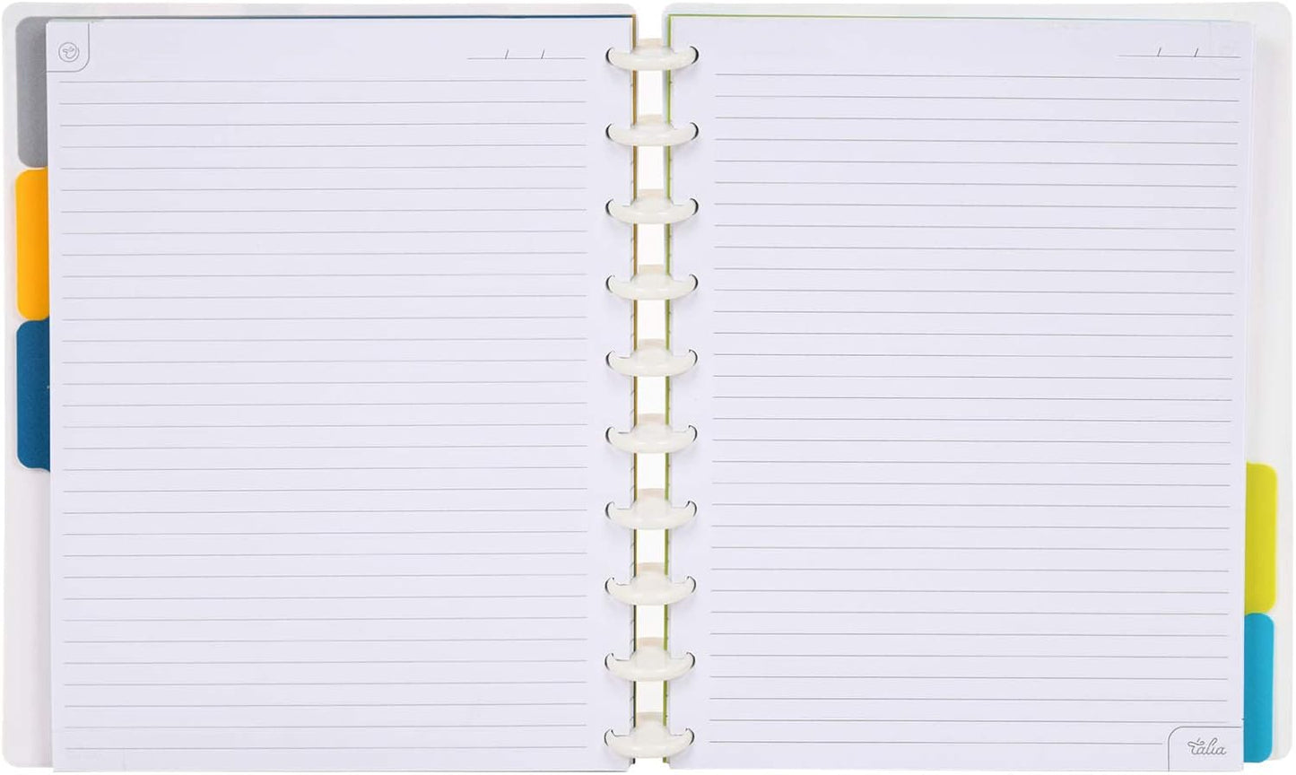 Talia Discbound Notebooks, Planner, Customizable, (xLuxe Purple, Midsize (7.5in x 9.75in))