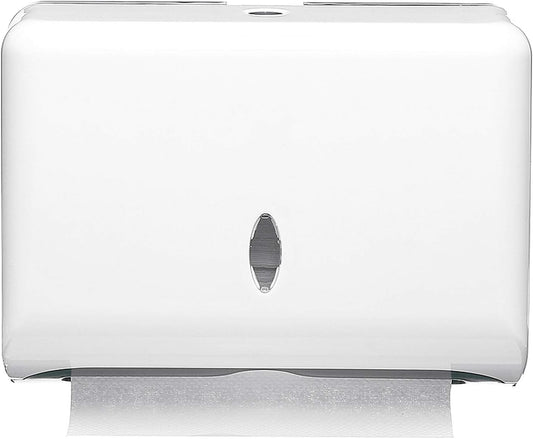 AILELAN Paper Towel Dispensers, Commercial Toilet Tissue Dispensers Wall Mount Paper Towel Holder Multifold/C-Fold Paper Towel Dispenser for Kitchen and Restroom Decor (White)