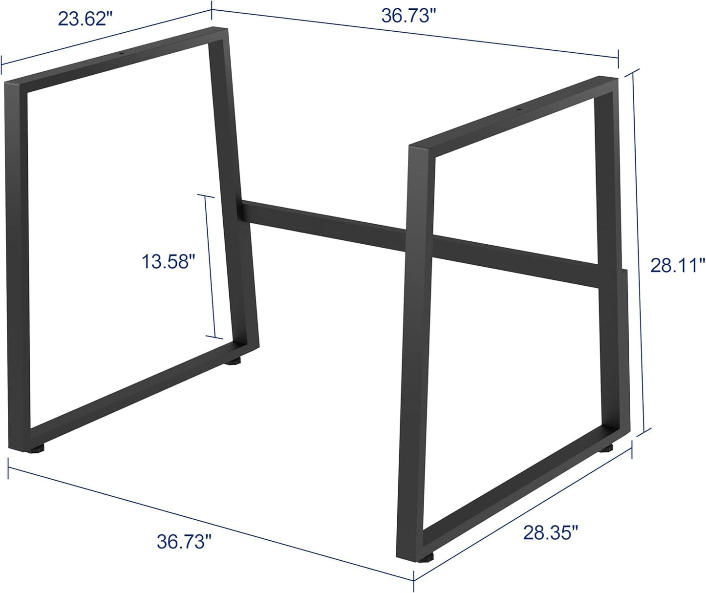 Rocelco 40" Large Height Adjustable Standing Desk with AC Outlet USB Charger and Floor Stand BUNDLE - Tall Dual Monitor Riser Computer Workstation - Keyboard Tray - Black (R DADRB-40-ACUSB-FS2)