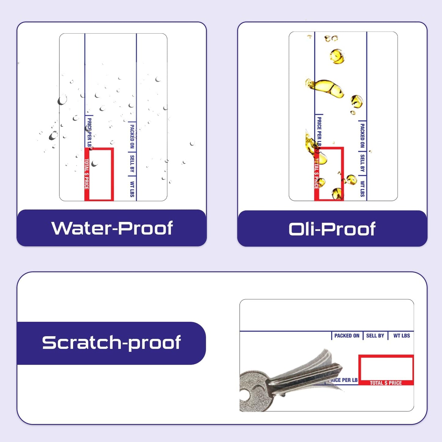 CEPRICO - Customizable CĀS Scale Labels - 144 Rolls of Thermal UPC Printing Scale Labels – Compatible with CĀS LST-8010 | Ideal for Supermarkets, Retailers and Grocery Stores