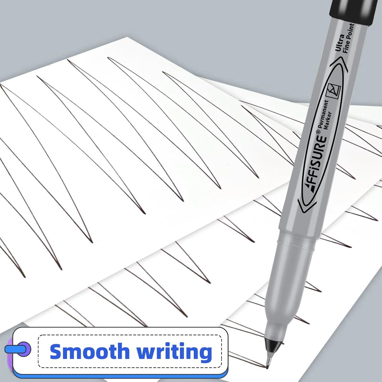 Permanent Markers, Ultra Fine Point,Black,100 Count, 0.4mm, Fine tippermanent marker set, quick dry,waterproof, fading resists, durable,marks on paper, glass, ceramic, plasticwood, rock, metal