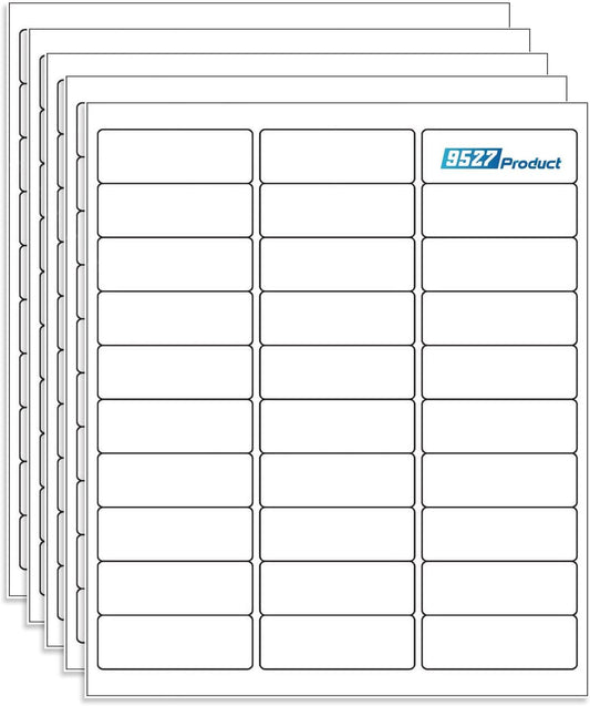 9527 Product 30 up 1 x 2-5/8 Sticker Labels Shipping Address Labels 1000 Sheets SKU Labels for Laser/Ink Jet Printer,Total 30000 Labels