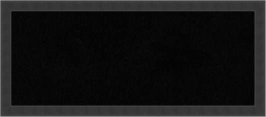 Amanti Art Black Cork Board for Wall, 14x32 Vision Board with Black Wood Frame, Medium Corkboard Office Decor for Home Organization, Modern Contemporary Corkboard Pinboard to display items for home