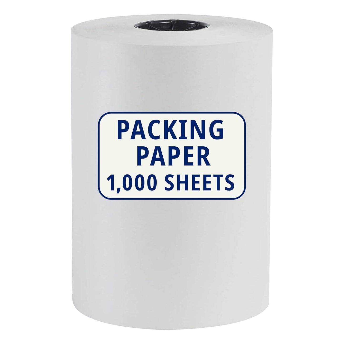 BOX USA Packing Paper Roll 1440'L x 20"W - 1,000 Sheets 17” Long Equivalent - Large White Newsprint for Shipping, Packaging, Storage and Moving Supplies