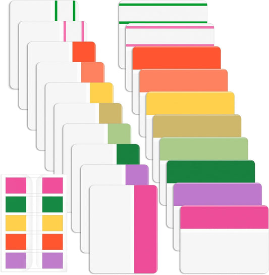 Mr. Pen- Sticky Index Tabs, 500 Pcs, 21 Sets, Colorful Sticky Tabs for Notebooks, Page Markers, Page Tabs for Binders, Page Tabs Sticky Tabs for Books, Notebook Tabs, Book Sticky Tabs for Notebooks