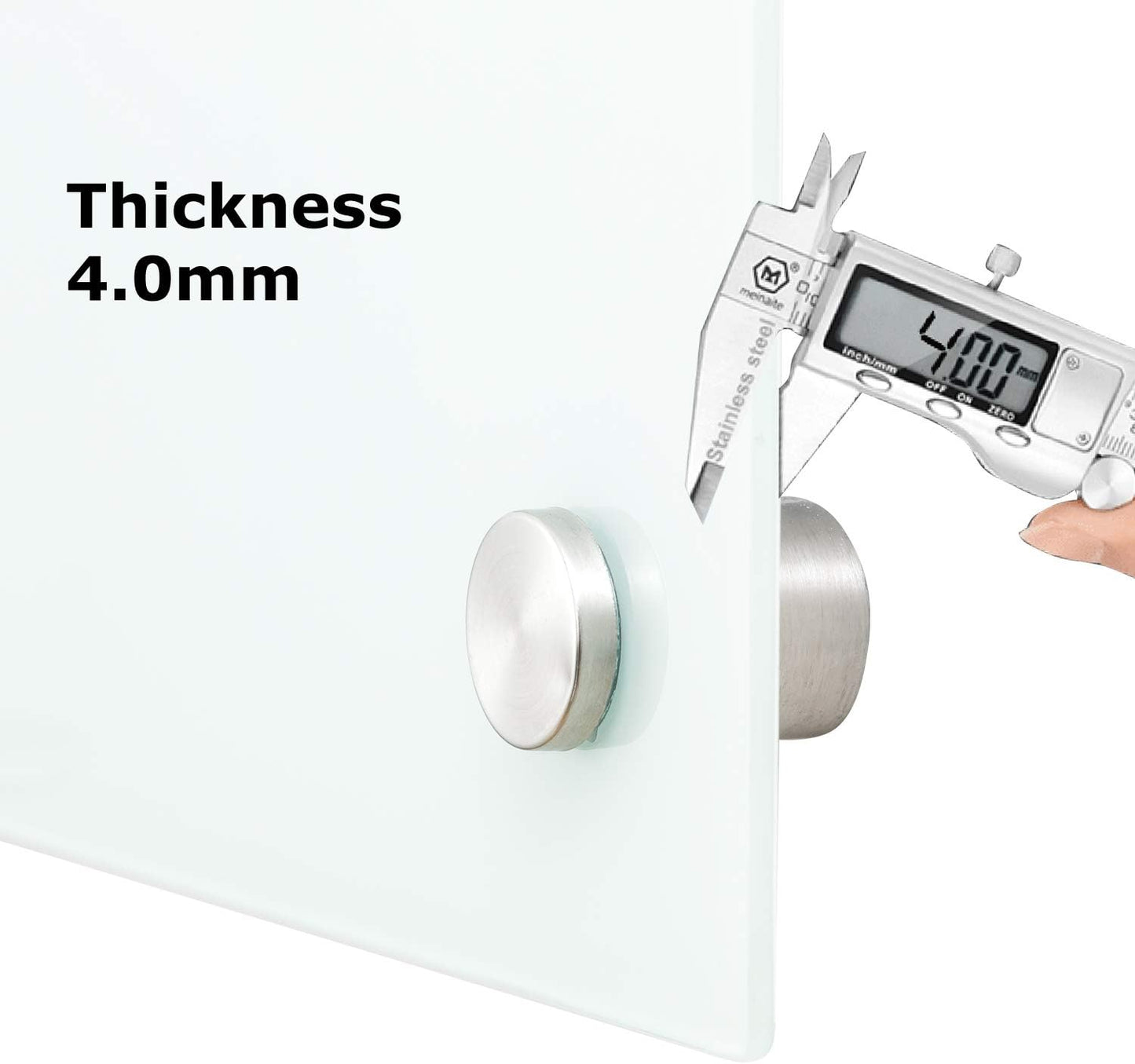 Glass Whiteboard 6'x 4', Magnetic Dry Erase Board, Large Framless Glass White Board for Wall Office School Home