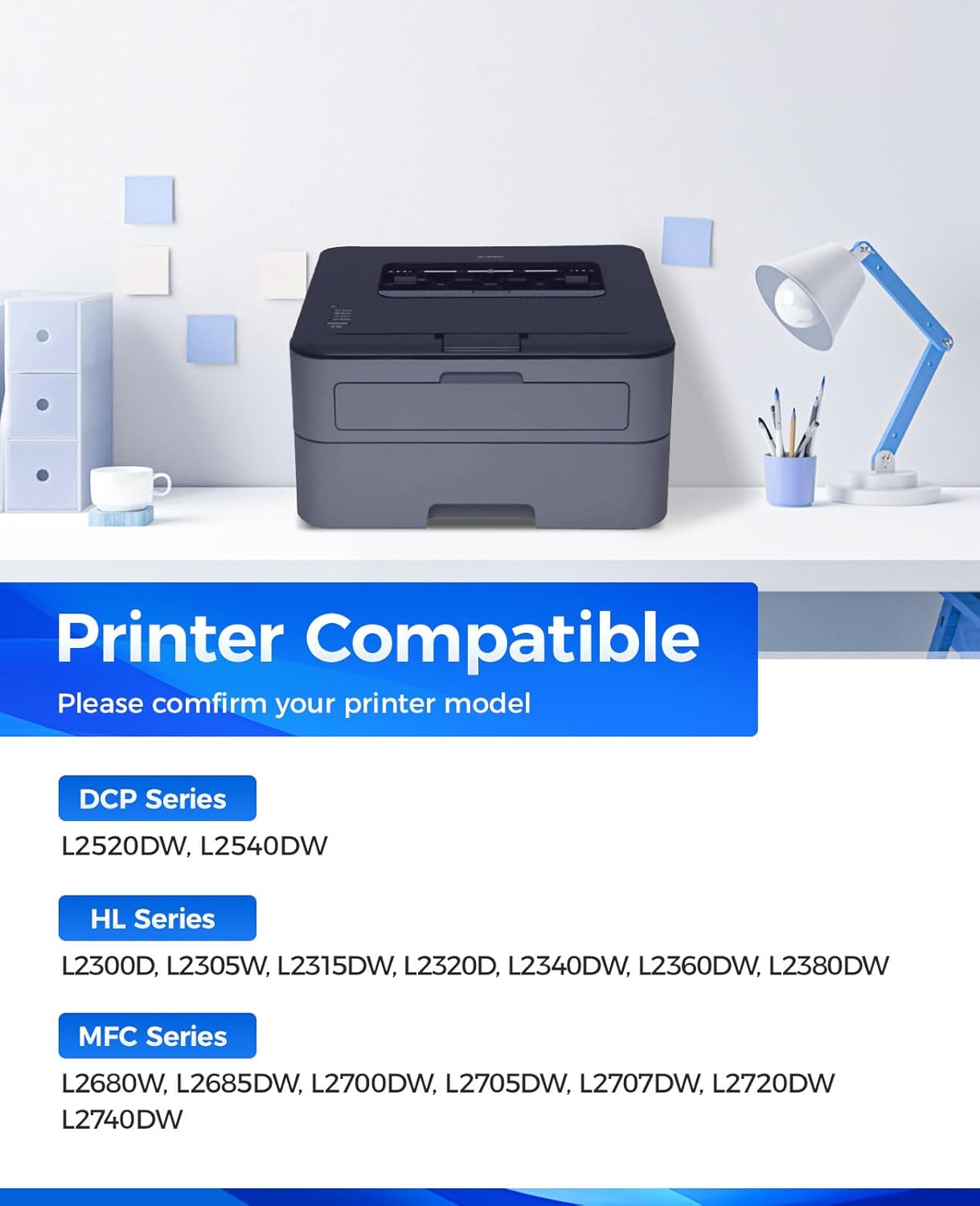 TN660 Black Toner Cartridge 2-Pack Replacement Compatible for Brother TN-660 TN630 TN-630 HL-L2380DW HL-L2320D HL-L2340DW DCP-L2540DW MFC-L2700DW MFC-L2720DW HL-L2300D HL-L2360DW DCP-L2520DW Printer