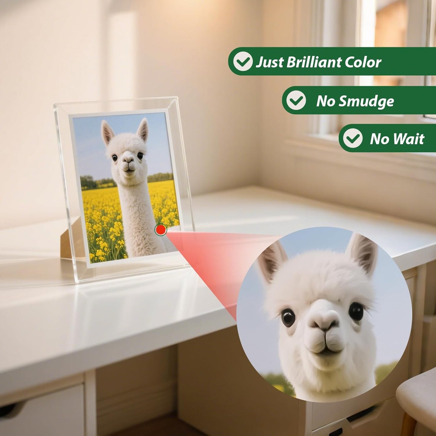 Uinkit 180gsm Glossy Photo Paper 11x14 Inches - 100 Sheets for Dye Ink | Quick Dry, No Smudging | Single-Sided Pro Finish, Thick 48lb No Curling