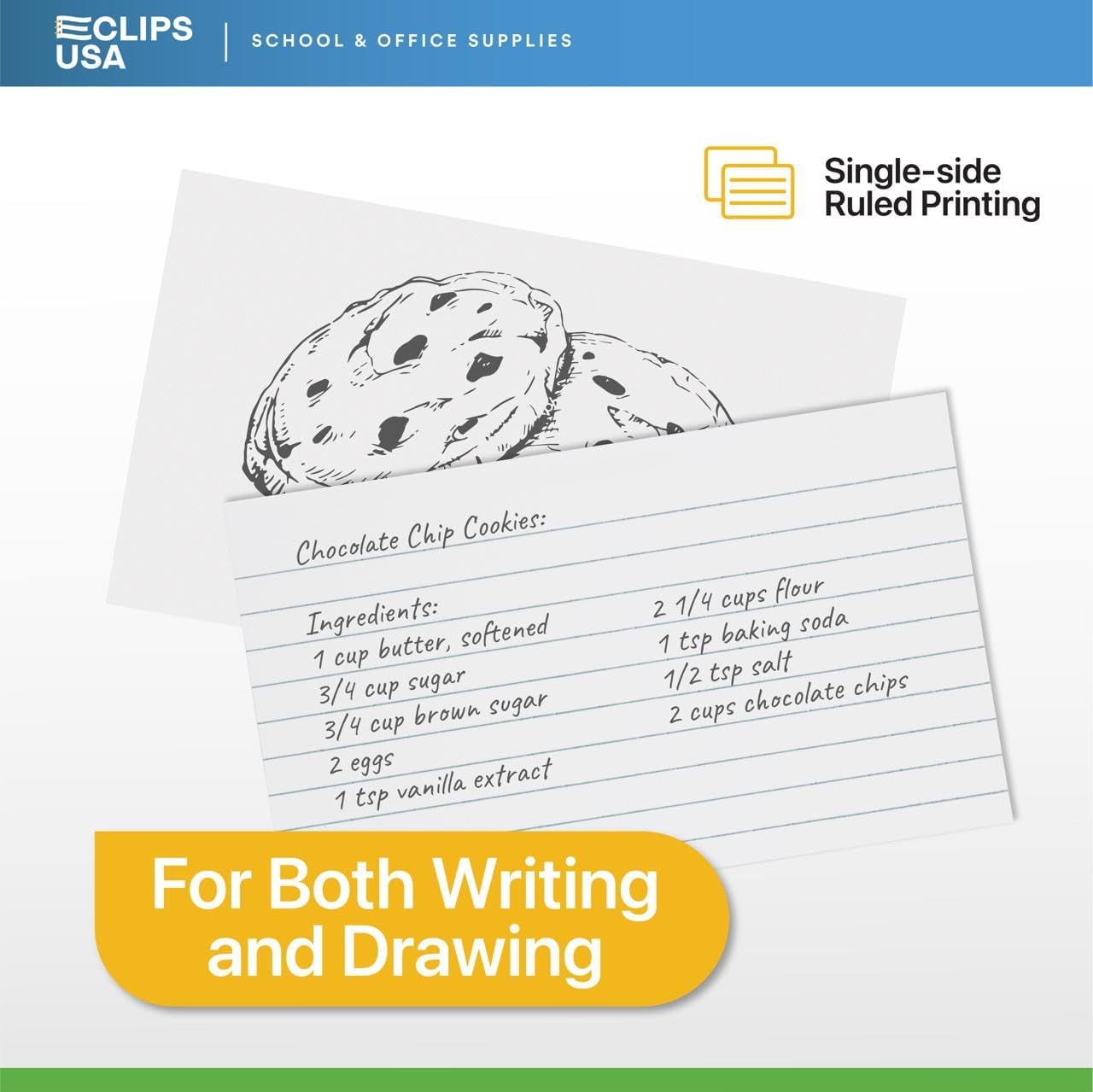 Index Cards Bulk (2400 Cards), Flash Cards, Note Cards, Flashcards, Index Cards 3x5, Notecards, Flash Cards For Studying, 100 Per Pack, (24 Pack, 3X5)