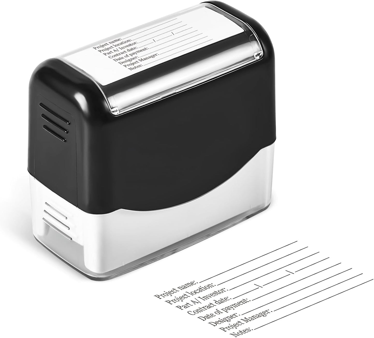 XX-Large Size Custom Self-Inking Stamp Customized Return Address Stamp - Up to 8 Lines of Text Choose from Many Fonts & Ink Colors
