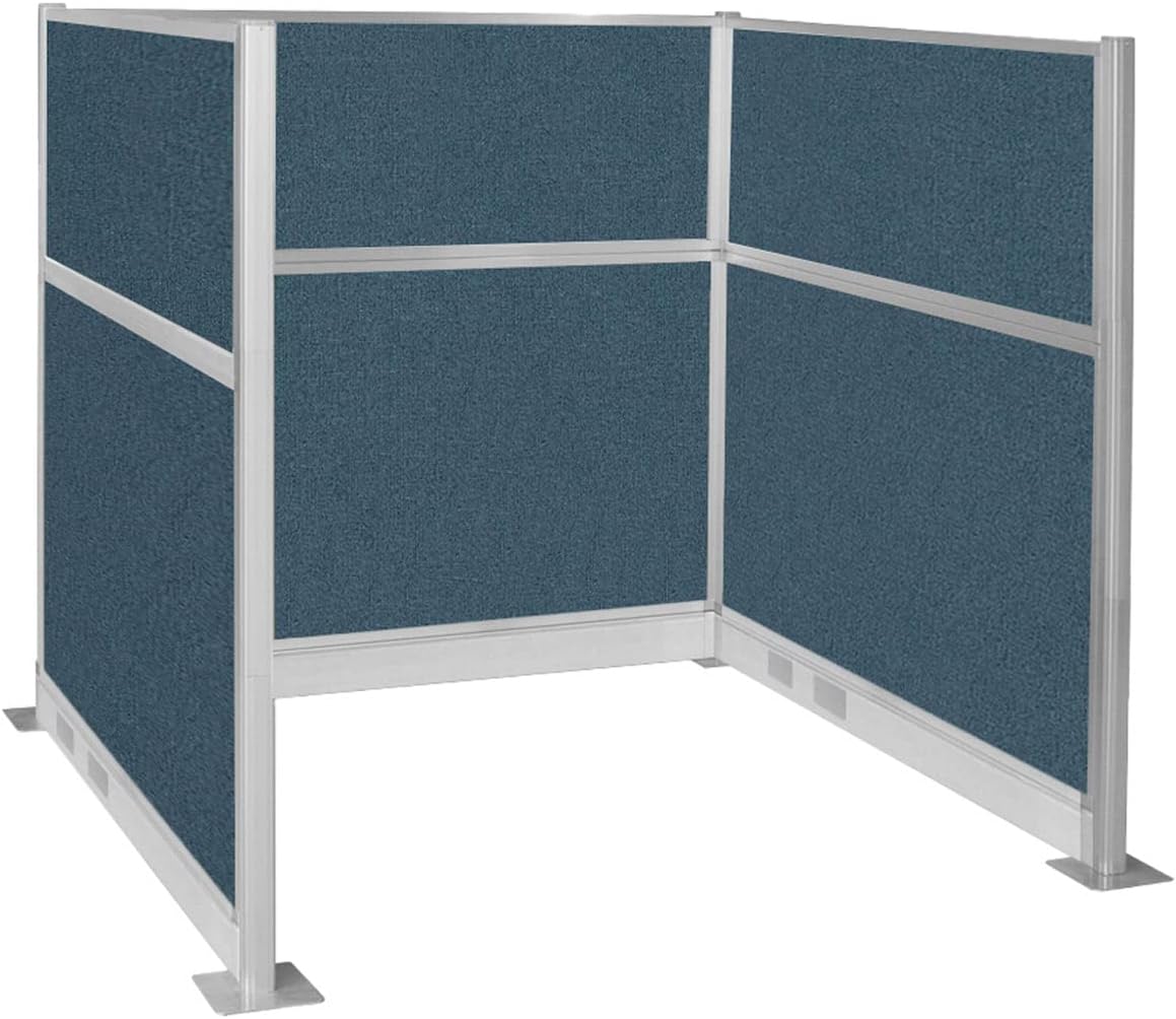 Versare Pre-Configured Hush Panel Electric Cubicle | Workstation Divider Walls | Cubicle Privacy Panels | Office Partition Walls
