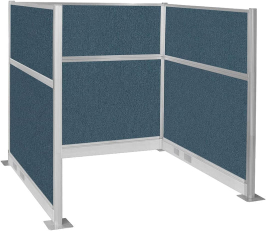 Versare Pre-Configured Hush Panel Electric Cubicle | Workstation Divider Walls | Cubicle Privacy Panels | Office Partition Walls