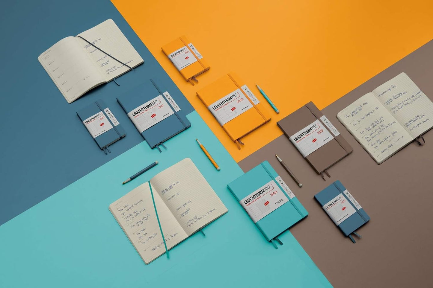 LEUCHTTURM1917 - Notebook Hardcover Medium A5-251 Numbered Pages for Writing and Journaling (Aquamarine, Dotted)