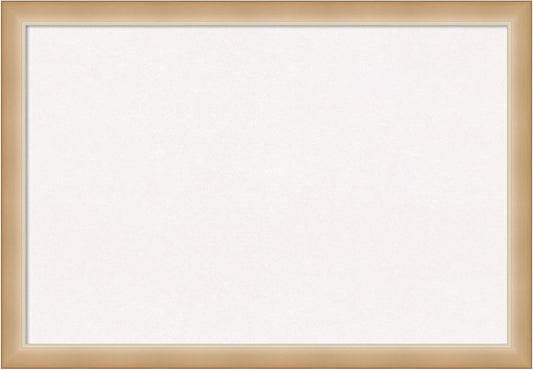 Amanti Art White Cork Board for Wall, 27x39 Vision Board with Gold Frame, Large Corkboard Office Decor for Home Organization, Modern Contemporary Corkboard Pinboard to display items for home