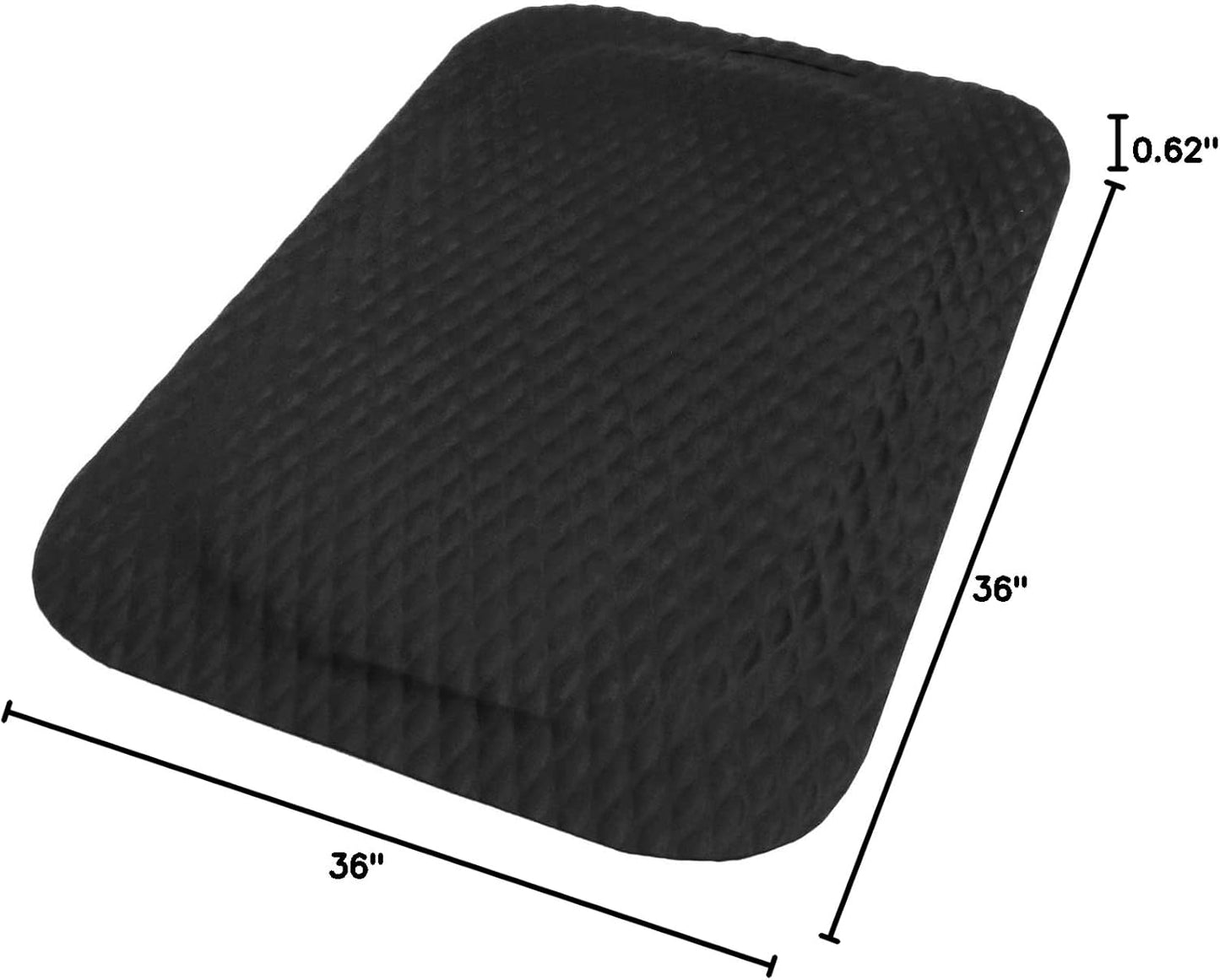 M+A Matting Hog Heaven Anti Fatigue Mat - Welding Safe, Slag Proof, Grease and Oil Proof, Industrial Grade Mat for Commercial Areas (3' x 5', 5/8" Thick)