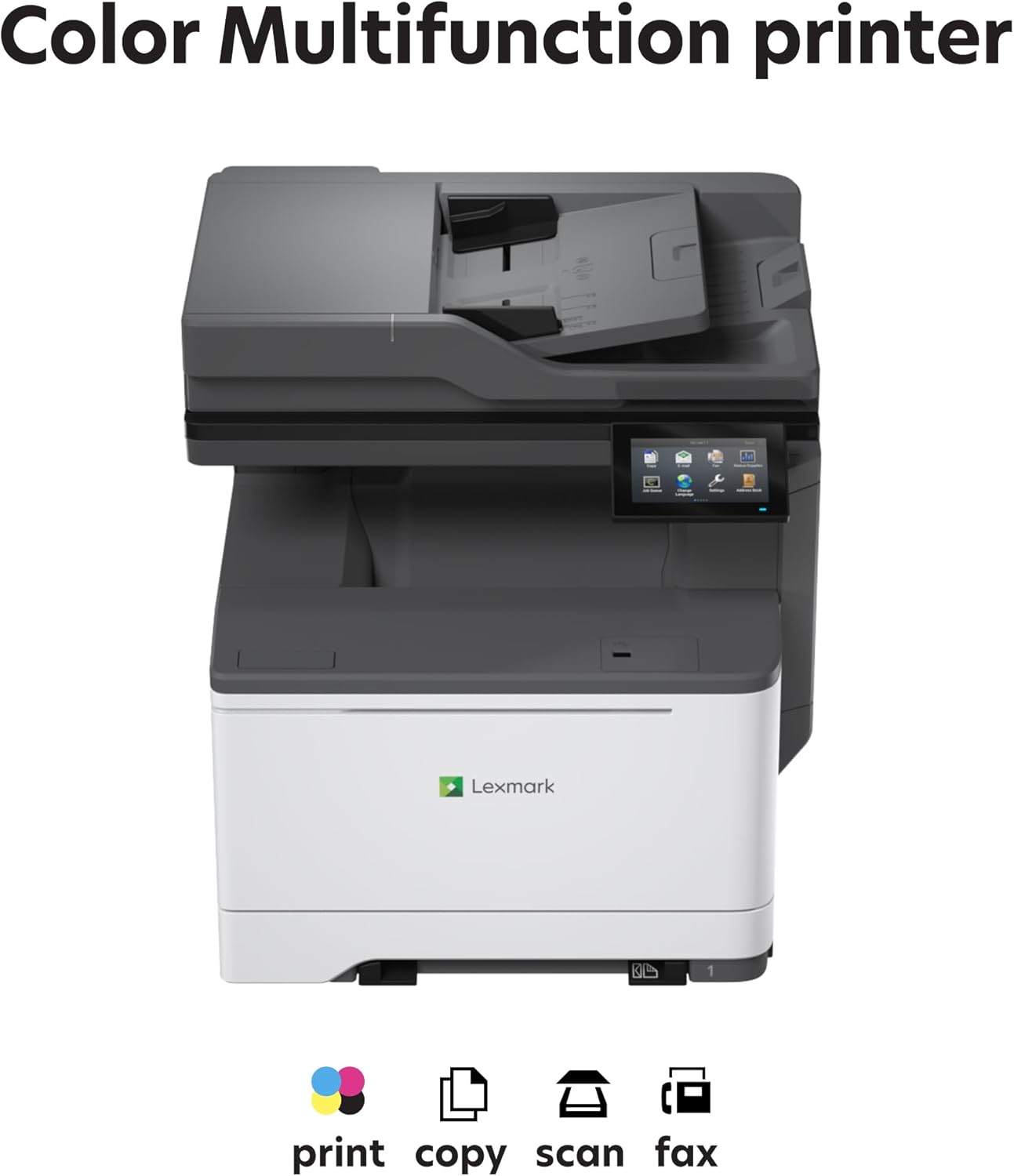 LexmarkCX532adwe MFP Color Laser Printer with Touch Screen, Laser Printer Technology, USB connectivity, and Color Output.(50M7040)