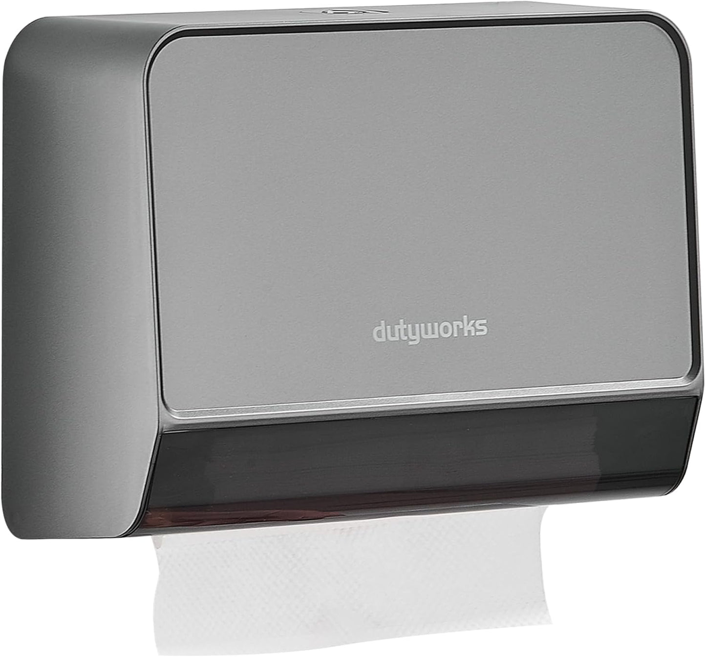 Paper Towel Dispenser Wall Mounted, Multifold Hand Towel Dispenser for Kitchen Bathroom Home Business, Trifold/C Fold/Z Fold Paper Towel Holder with Lock, Universal Paper, Black