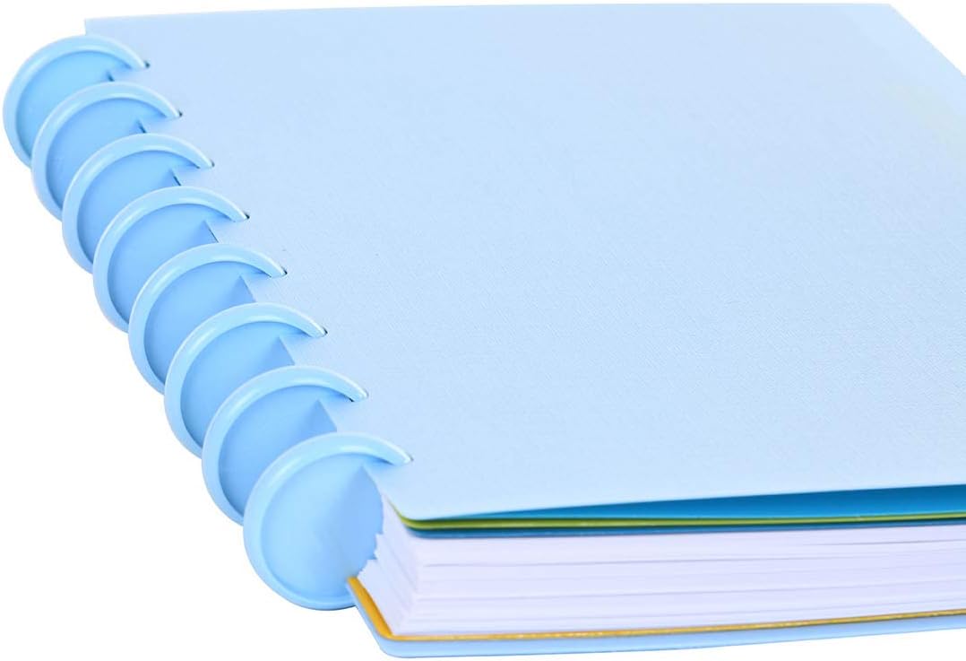 Talia Discbound Notebooks, Planner, Customizable, (Arctic Ice w/Arctic Ice Discs, Junior (5.5in x 8.5in))