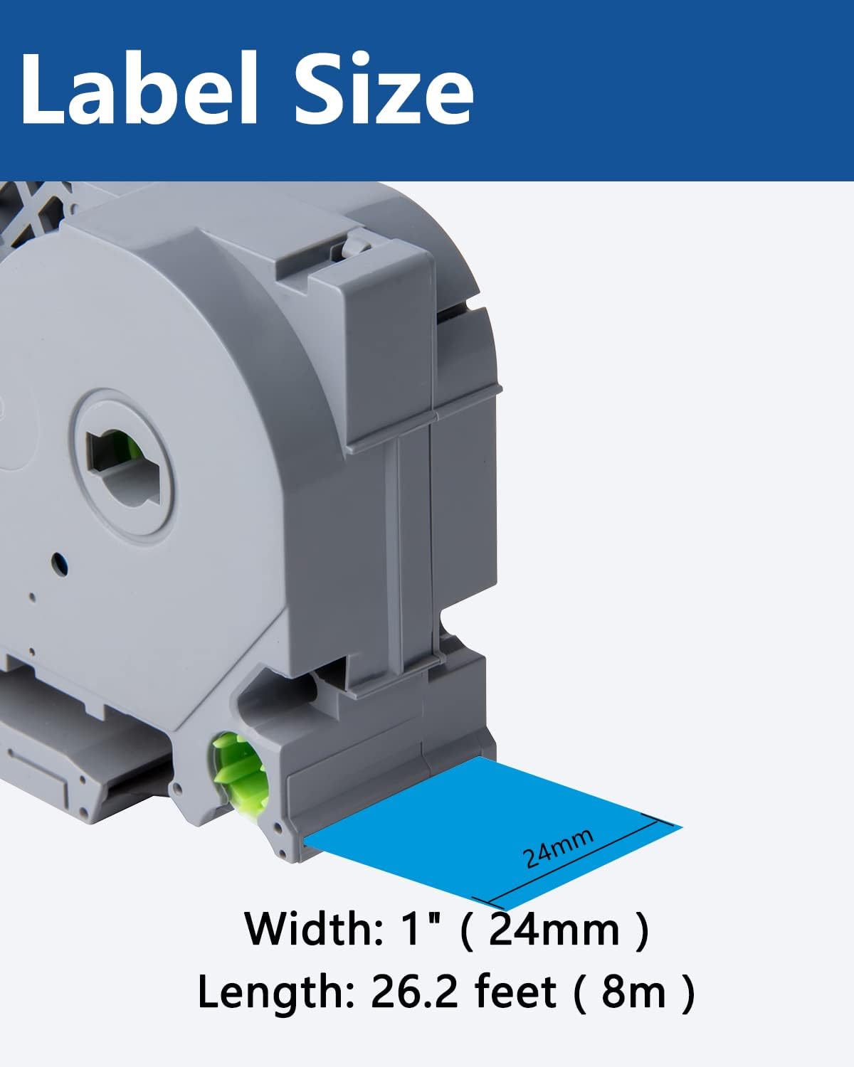 Tze Tz Tape 24mm 0.94 Laminated Blue Compatible for Brother P Touch Label Maker Tape TZe-551 TZe551 Label Tape for PT D600 D610 P710BT P910BT, Black on Blue, 0.94 Inch x 26.2 Feet, 3-Pack