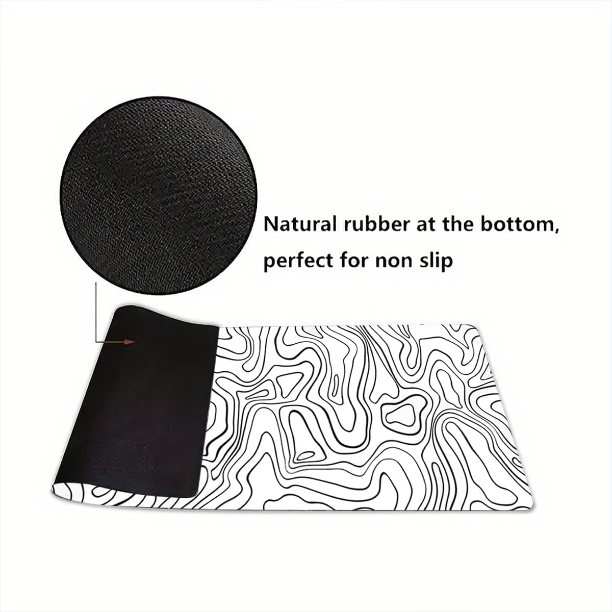 Large Gaming Mouse Pad with Stitched Edges, Anti-Slip Base, for Keyboard and Mouse